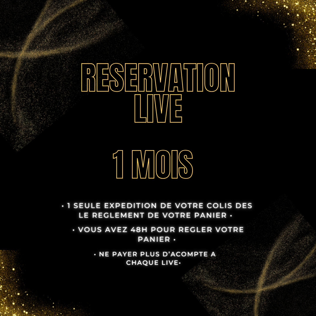 Acompte Live 1 MOIS (Réservation 1 MOIS)