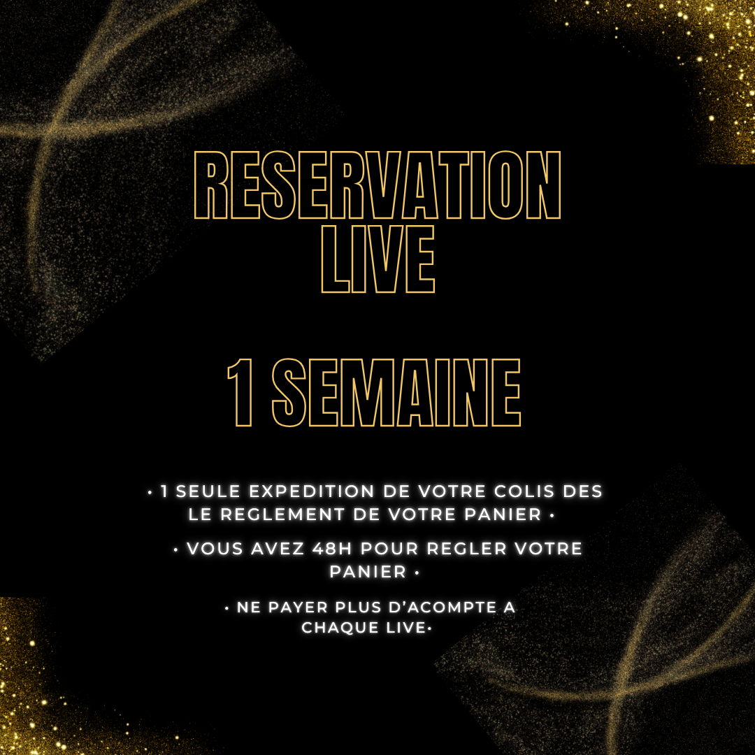 Acompte Live 1 semaine (Réservation 1 semaine)