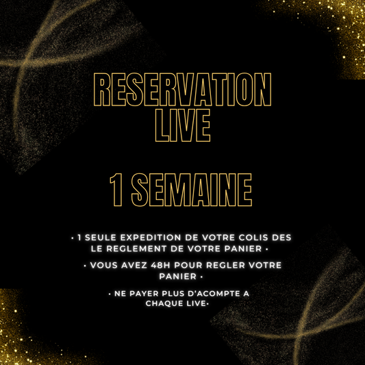 Acompte Live 1 semaine (Réservation 1 semaine)